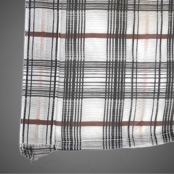 Ann Taylor Loft Petite Sheer Plaid Blouse - Picture 13 of 13